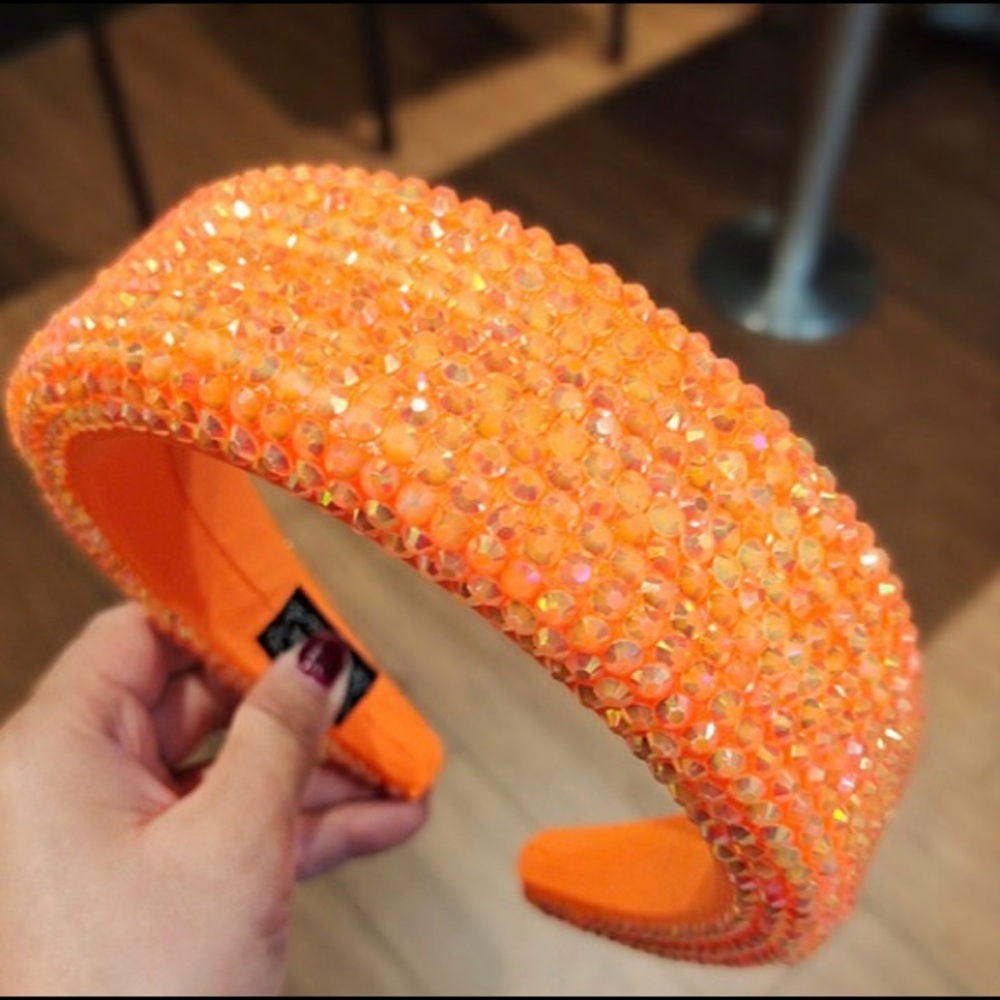 🧡Orange wide sparkly headbands!🧡
